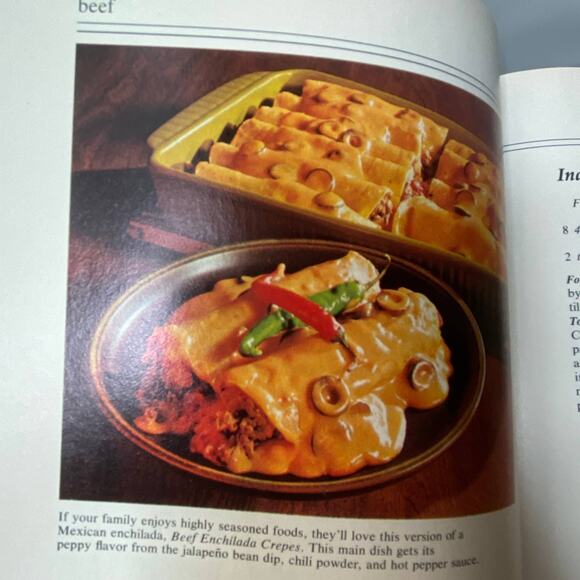 Better Homes and Gardens Crepes 1976 Hardcover First Edition First Print - Picture 6 of 8